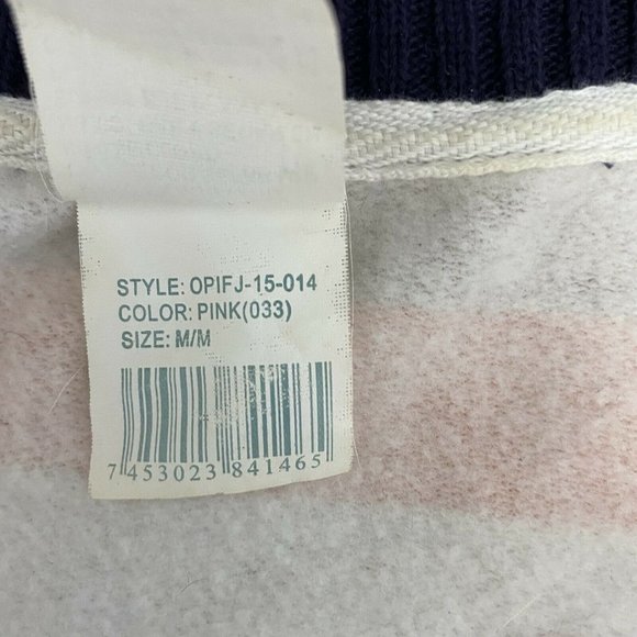 OP Ocean Pacific Women’s  Striped Sweater Zip Up - Picture 10 of 12